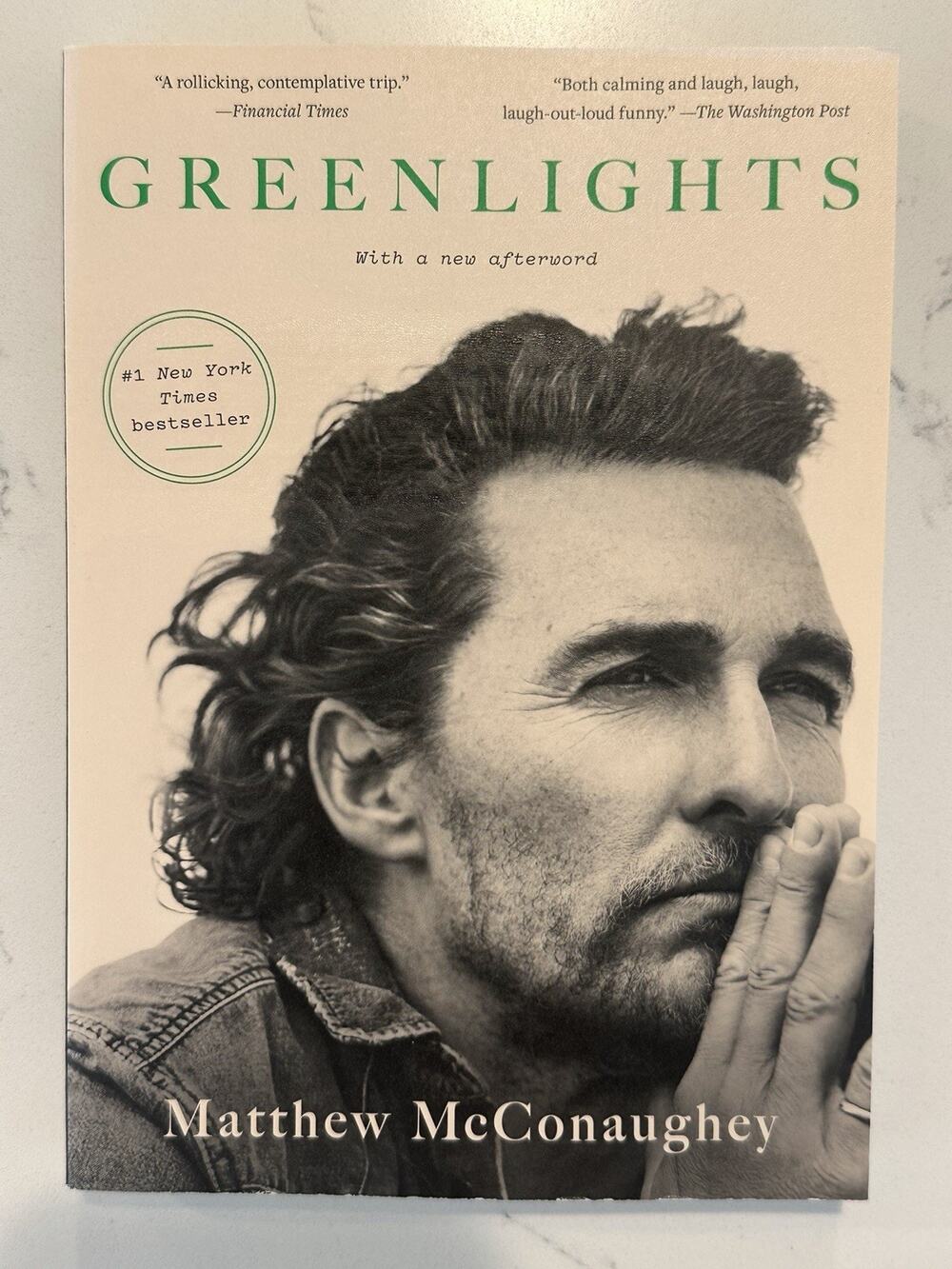 Greenlights by Matthew McConaughey Autograph Book Signed Auto Paperback #8